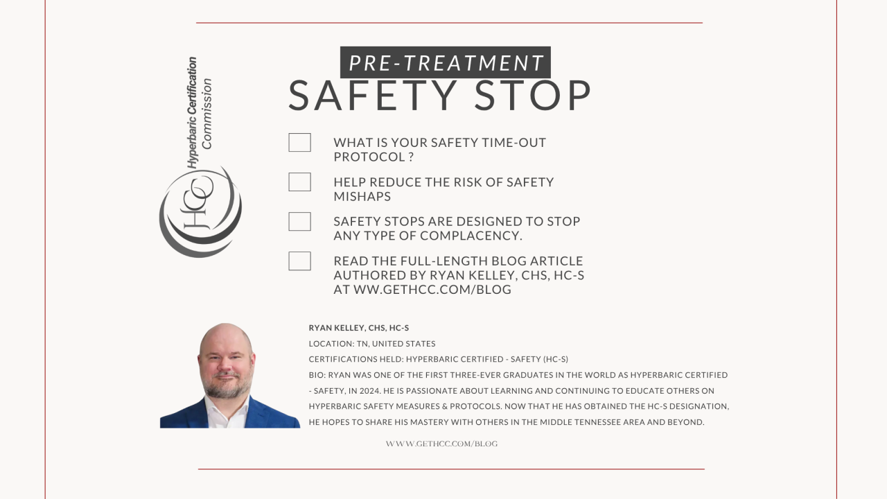 Pre-Treatment Safety Stops